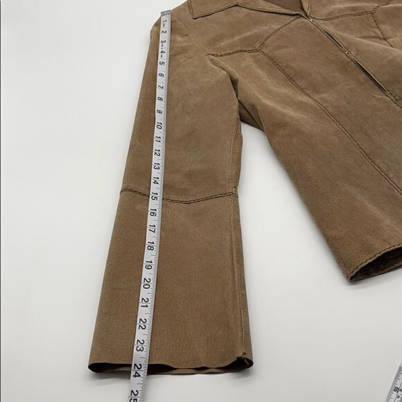 Faded Glory Genuine Leather Brown Jacket - Picture 12 of 14